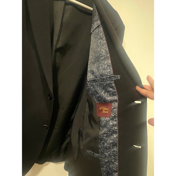 Men’s Altos Stretch Sport Coat Blazer Business Casual Office wear Corpcore Black - Picture 5 of 7
